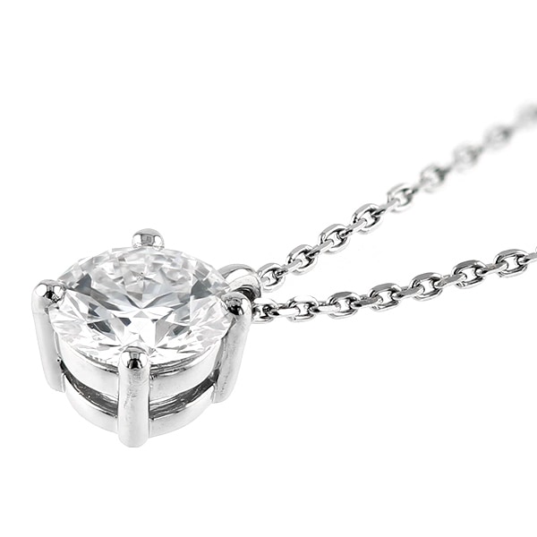無色透明0.404ct 天然ダイヤプラチナネックレス