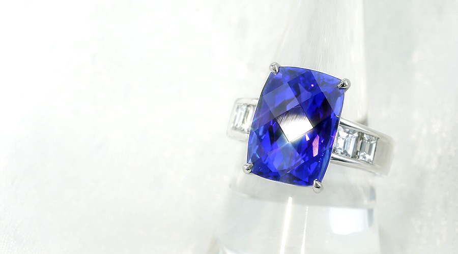 タンザナイト リング 11ct プラチナ 第三者機関 鑑別書付 【R】