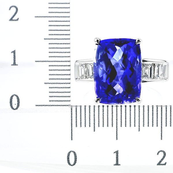 タンザナイト リング 11ct プラチナ 第三者機関 鑑別書付 【R】