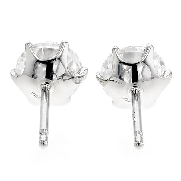 鑑定書付き 天然ダイヤモンドピアス ペア 計0.6ct F SI-2 GOOD Amazon | 計0.6ct D/SI2/EX プラチナ 天然ダイヤモンドピアス