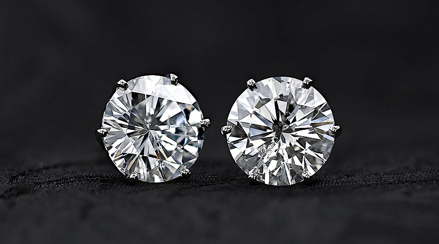 ダイヤモンド ピアス 6.090ct(Total) F SI2 VERY GOOD～GOOD プラチナ