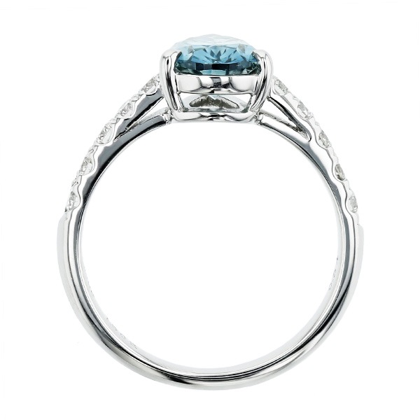 ブルーダイヤモンド リング 1.6ct FANCY DEEP GREEN BLUE VS2 ペア