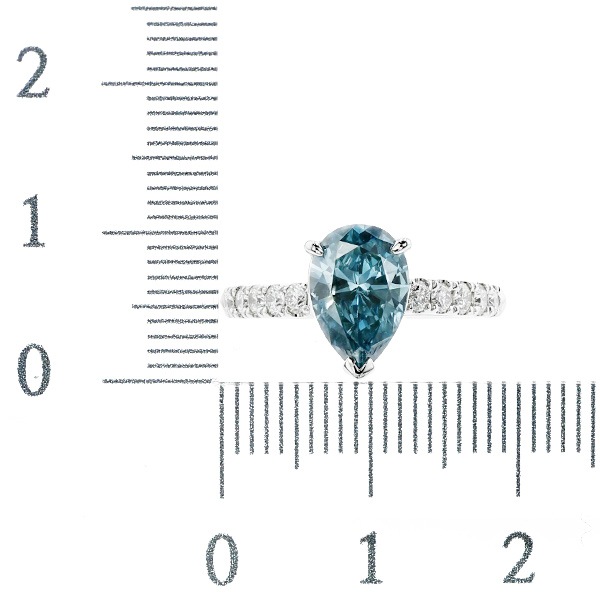 JK31☆高級 ブルーダイヤモンド0.339ct プラチナ ペンダントヘッド