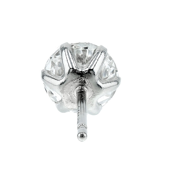 ダイヤモンド ピアス 片耳用 一粒 0.5ct F～H I1 VERY GOOD～GOOD