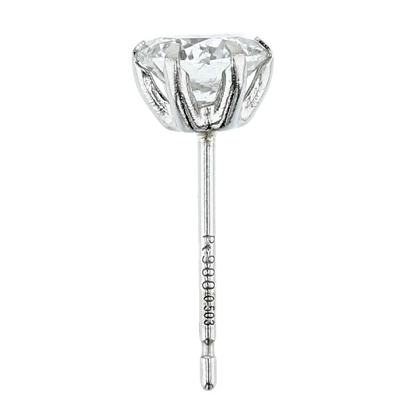 ダイヤモンド ピアス 片耳用 一粒 0.5ct F~H I1 VERY GOOD~GOOD ダイヤモンド ピアス 片耳用 一粒 0.5ct F~H I1 VERY GOOD~GOOD