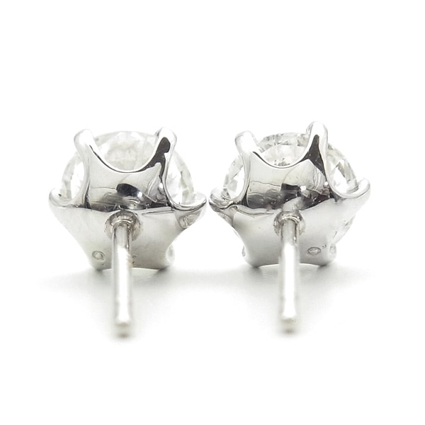 ダイヤモンド ピアス 一粒 0.8ct(Total) E～H SI1～2 VERY GOOD