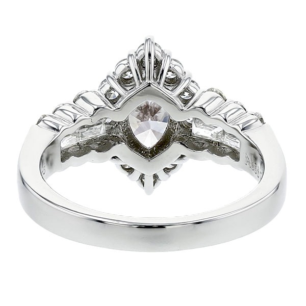 鑑定済み イギリス 本物 素敵 ダイヤモンド リング 指輪 ピンクダイヤモンド リング 0.6ct LIGHT PINK VS2 マーキス