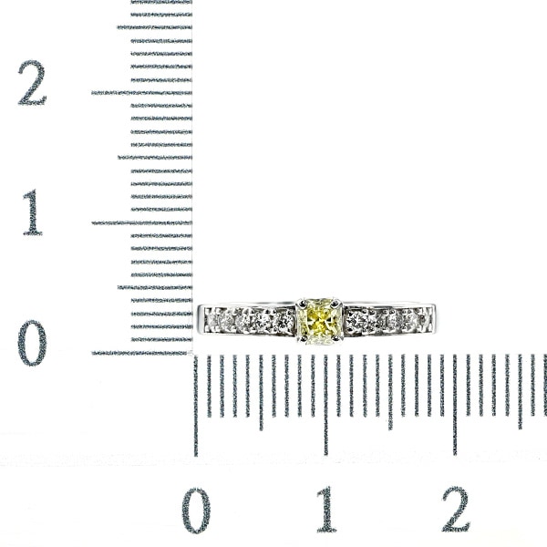 イエローダイヤモンド リング 0.2ct FANCY INTENSE YELLOW SI1