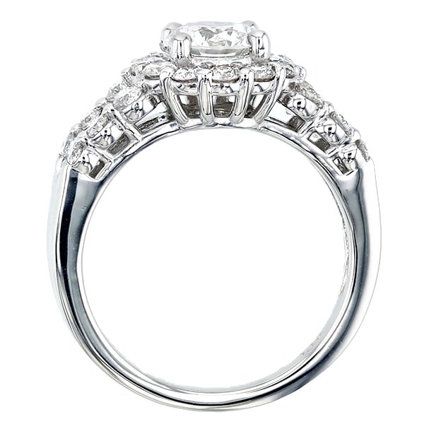 ダイヤモンド リング 1ct VVS2 G 3EX H&C プラチナ 中央宝石研究