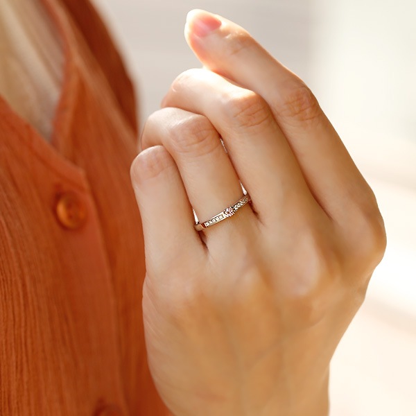 まーやん様ＰＴ　ダイヤモンドリング 0.30カラット ピンクダイヤモンド リング 0.053ct FANCY INTENSE PURPLISH