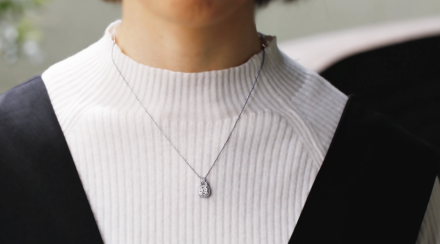 ダイヤモンド ネックレス 1ct D IF クッションモディファイド