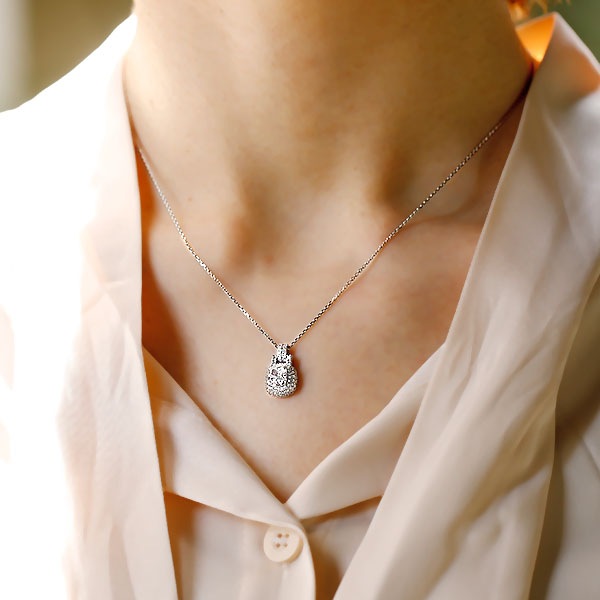 ダイヤモンド ネックレス 1ct D IF クッションモディファイド