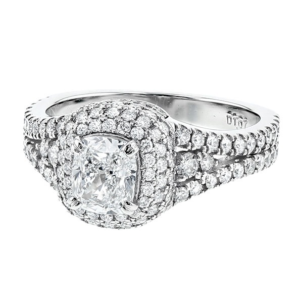 ダイヤモンド リング 1ct D IF クッション モディファイド