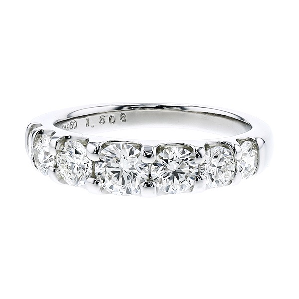 ダイヤモンド ハーフエタニティ リング 1.5ct(Total)/7石 G VVS1～VS2