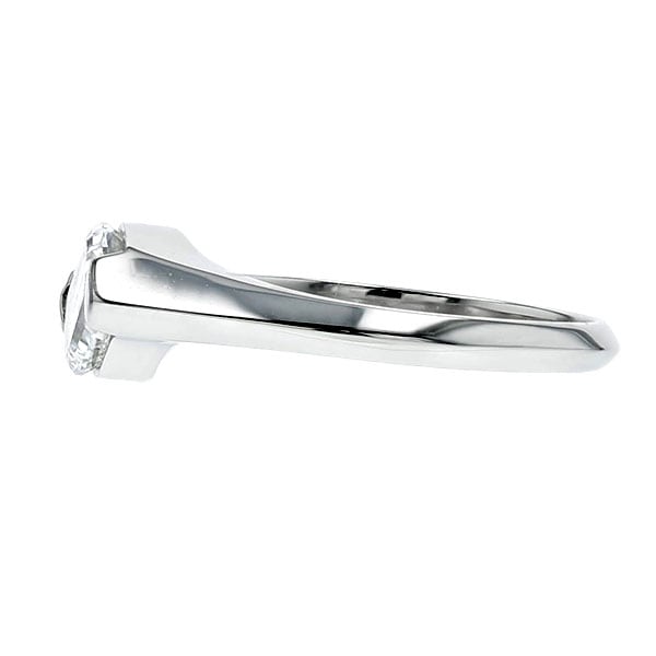 ダイヤモンド リング 1ct D SI1 フレームカット プラチナ GIA 鑑定書付