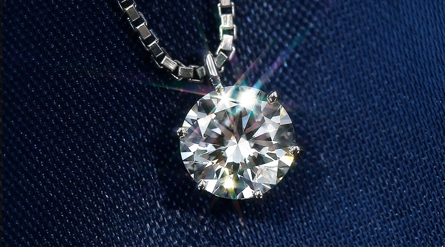 中宝鑑定書付　ダイヤモンド　ペンダントトップ　プラチナ ダイヤモンド ネックレス 一粒 0.7ct 6本爪 プラチナ Pt900