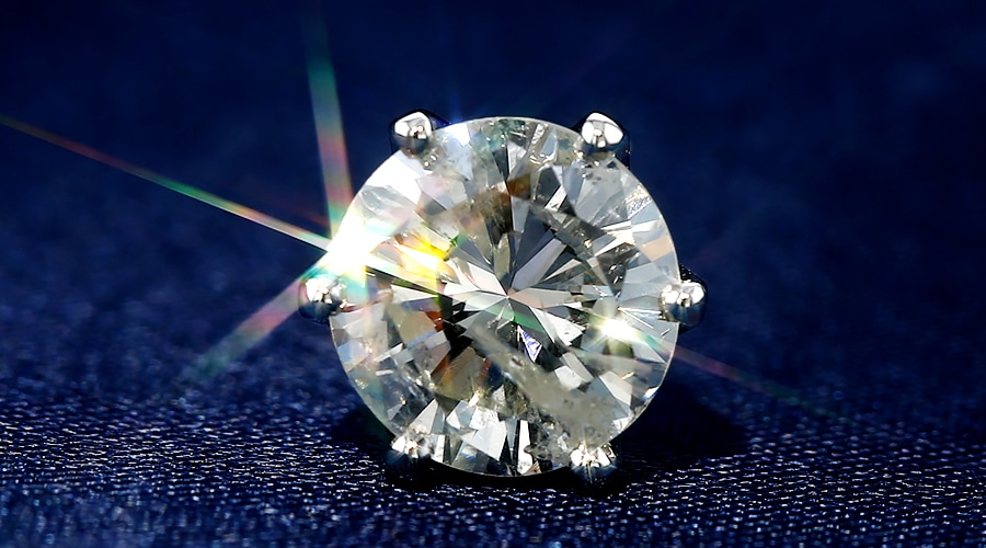 ダイヤモンド ピアス 片耳用 一粒 2.5ct I2 I GOOD プラチナ