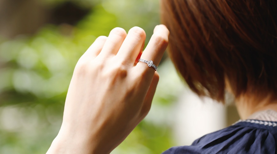 ダイヤモンド リング 0.5ct D FL オーバル ブリリアント カット Type