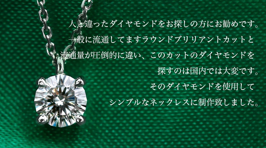ダイヤモンド ネックレス 一粒 0.318ct F SI2 モディファイド