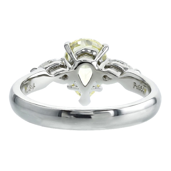 ダイヤモンド リング 1.30ct FANCY INTENSE YELLOW SI2 ペア