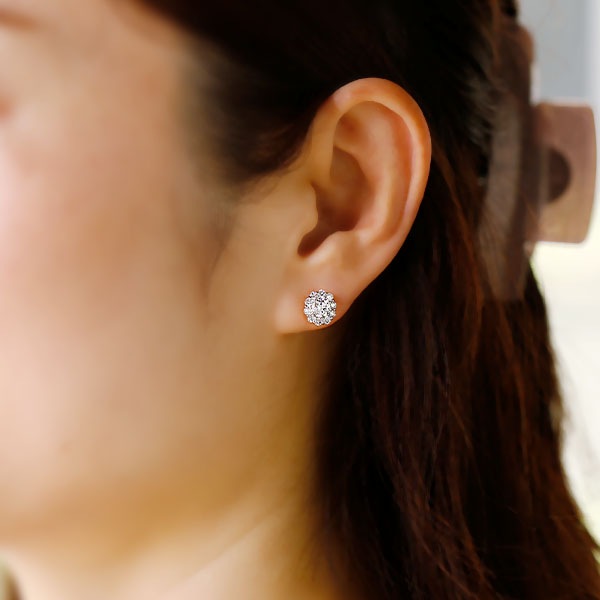 ダイヤモンド ピアス 0.8ct(Total) D VVS1～VVS2 3EX H&C プラチナ
