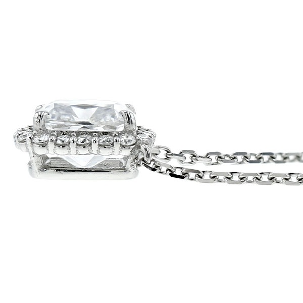 ダイヤモンド ネックレス 1ct D IF クッション モディファイド