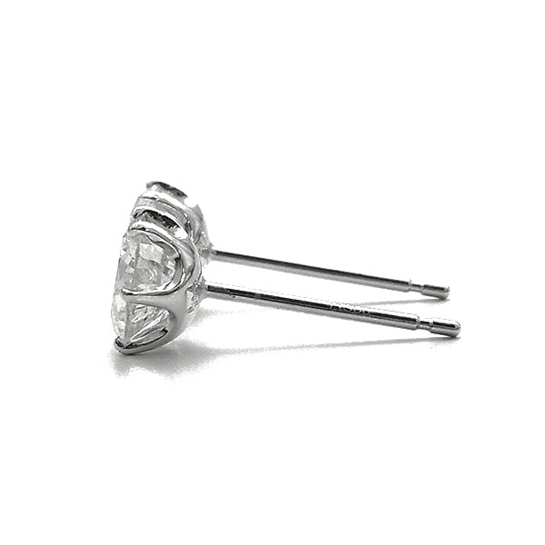 鑑定書付 ラボ D VS1 センター1.4ct ピアス