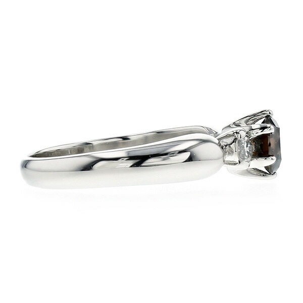 ダイヤモンド リング 0.56ct SIクラス-FANCY DARK BROWNクラス