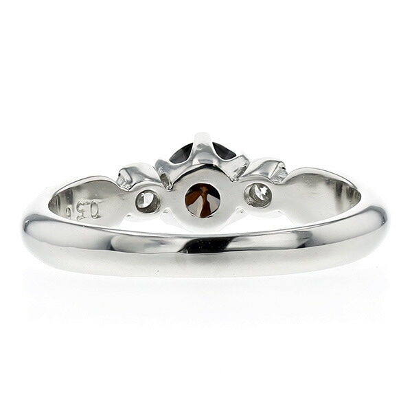 ダイヤモンド リング 0.56ct SIクラス-FANCY DARK BROWNクラス