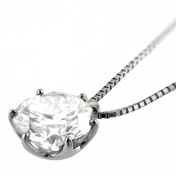 ダイヤモンド ネックレス 一粒 2.195ct F SI2 GOOD プラチナ 中央宝石研究所 ソーティング付 【R】