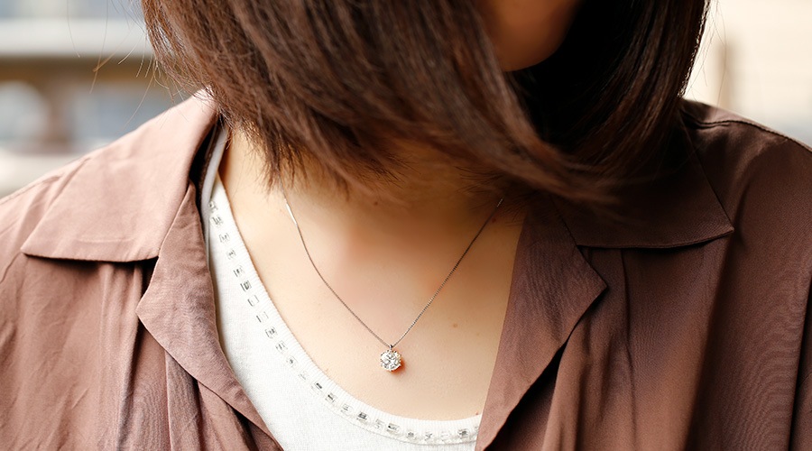 ダイヤモンド ネックレス 一粒 2.195ct F SI2 GOOD プラチナ 中央宝石研究所 ソーティング付 【R】
