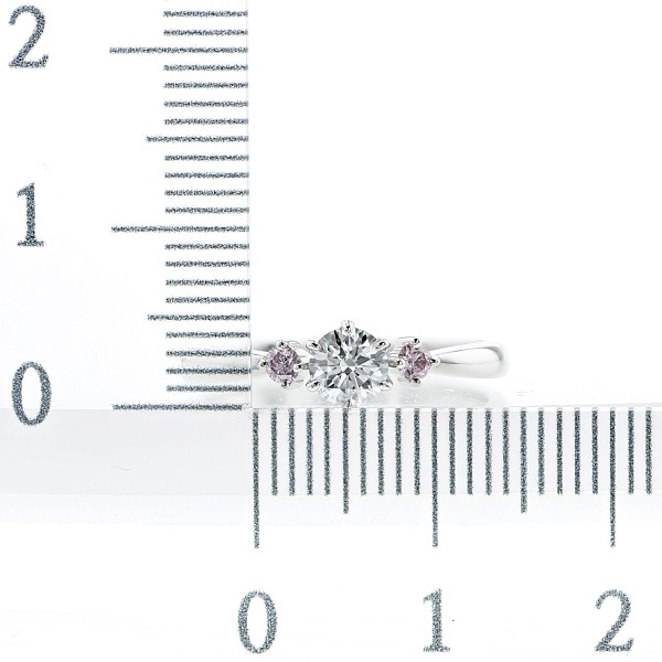 ダイヤモンド リング 0.344ct IF-D-3EXCELLENT/H&C 脇石0.08ct(Total