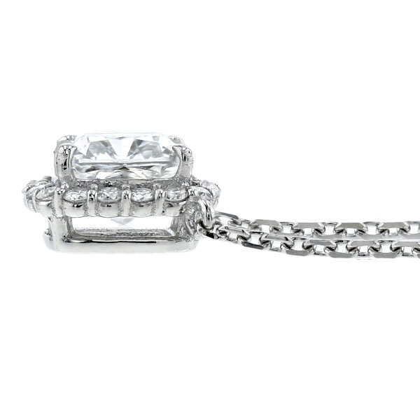 ダイヤモンド ネックレス 0.7ct G IF～VVS2 クッション モディファイド