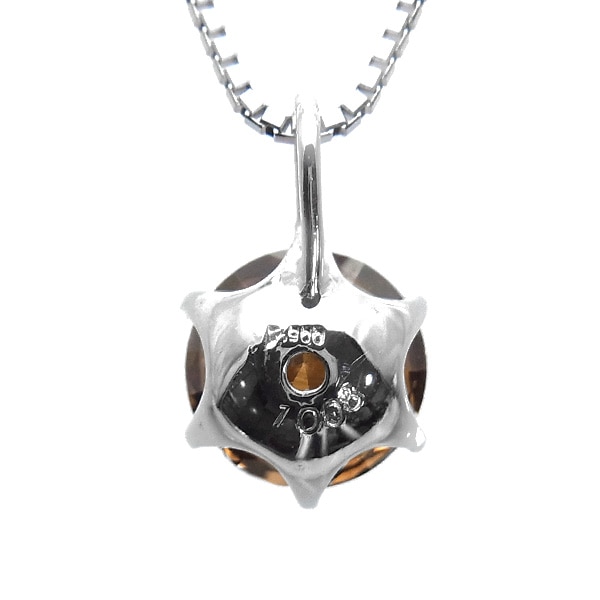 ダイヤモンド ネックレス 一粒 1.2ct 1.5ct FANCY BROWN～FANCY LIGHT