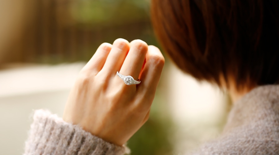 ダイヤモンド リング 0.5ct D IF 3EX プラチナ GIA 鑑定書付 【R