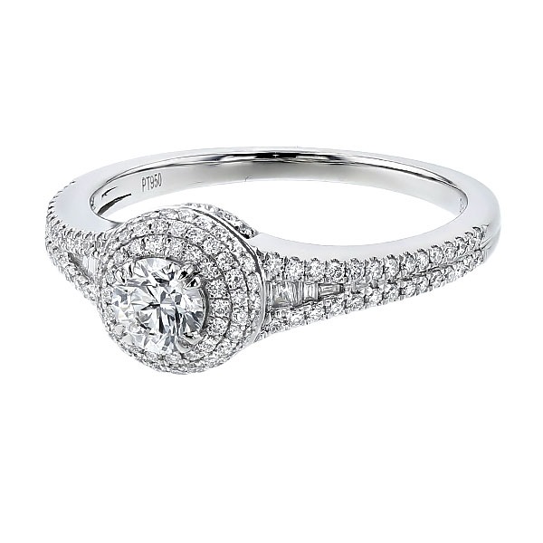 ダイヤモンド リング 0.5ct D IF 3EX プラチナ GIA 鑑定書付 【R