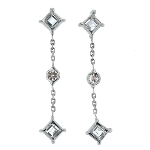 ダイヤモンド ピアス 0.708ct(Total) SI-D~E/FANCY PINK プラチナ 中央宝石研究所 ソーティング付【R】