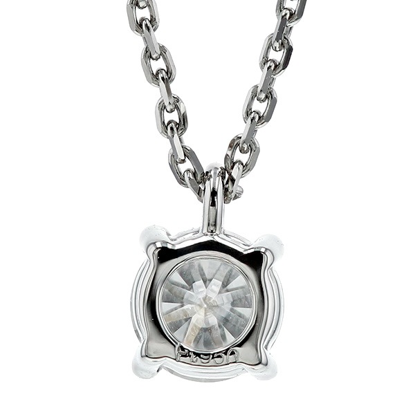 ダイヤモンド ネックレス 一粒 0.36ct D SI1 3EX H&C プラチナ