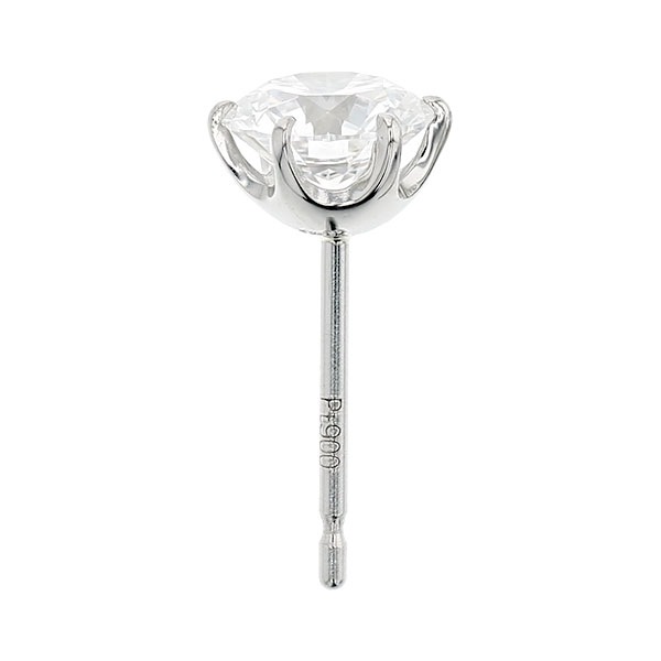 ダイヤモンド ピアス 片耳用 0.5ct FL D 3EX プラチナ 中央宝石研究所