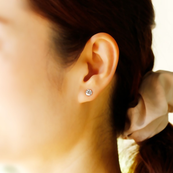 ダイヤモンド ピアス 一粒 1.4ct(Total) E～F VVS1～VVS2 3EX H&C