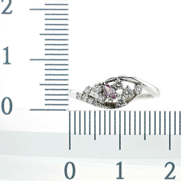 可憐なピンク FANCY PURPLIDH PUNK I1 0.071ct アクセサリー