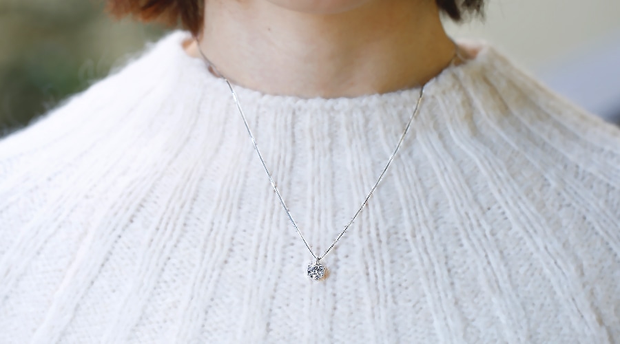 ダイヤモンド ネックレス 一粒 1.8ct G I1 GOOD プラチナ 中央宝石研究
