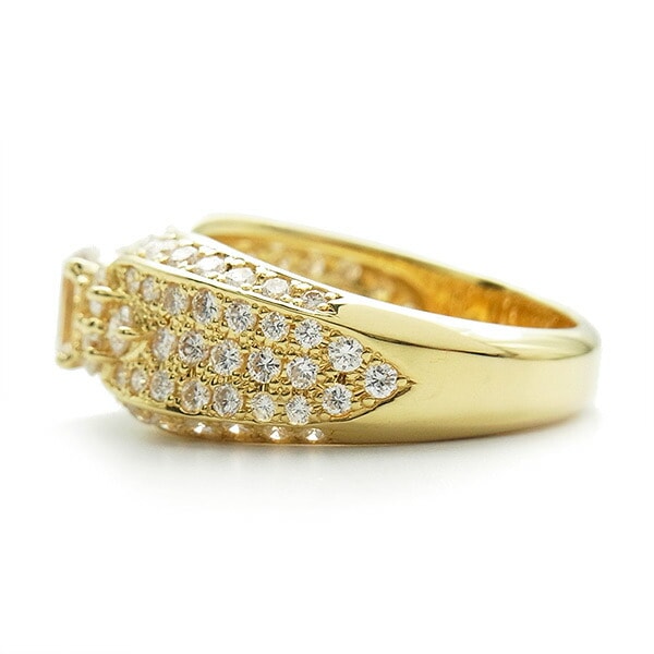 ダイヤモンド リング 0.565ct VS1-E-エメラルドカット 18金 中央宝石研究所 鑑定書付【R】