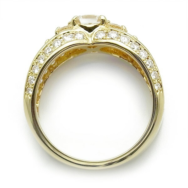 ダイヤモンド リング 0.565ct VS1-E-エメラルドカット 18金 中央宝石研究所 鑑定書付【R】