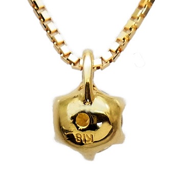 ダイヤモンド ネックレス 一粒 0.3ct VVS2 D 3EX H&C 18金 中央宝石