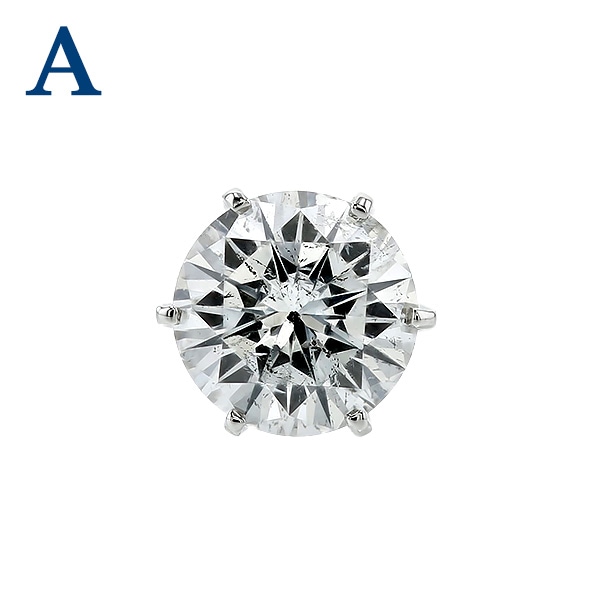 ダイヤモンド ピアス 片耳用 0.7ct E～H I1 VERY GOOD～GOOD
