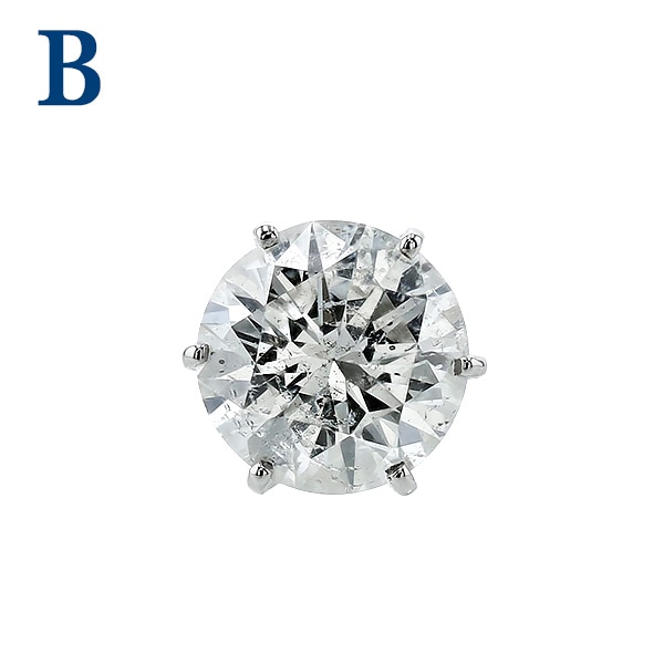 片耳　０．８４８ｃｔ　　PT 天然ダイヤモンドピアス ダイヤモンド ピアス 片耳用 0.7ct E～H I1 VERY GOOD～GOOD プラチナ