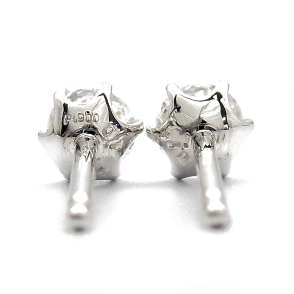 ダイヤモンド ピアス 一粒 0.4～0.5ct(Total) D VVS2～VS2 EX～VERY