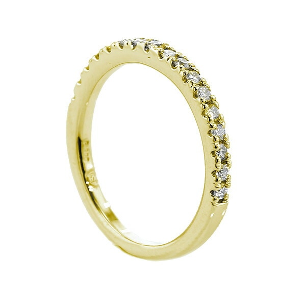 ダイヤモンド ハーフエタニティリング 0.3ct(Total) G~H VVS~VS EX~VERY GOODカットクラス 18金 エメットジュエリー 保証書付 【SSP】