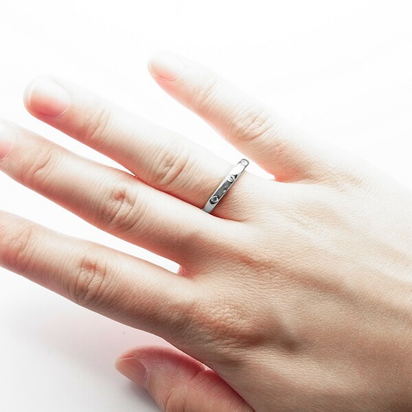 ダイヤモンド スリーストーン リング 0.1ct(Total) VS~SI-D~H-EXCELLENT~VERY GOODクラス プラチナ エメットジュエリー 保証書付 【R】